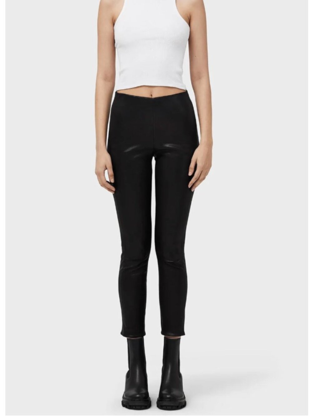 🖤 Rag & Bone "Simone" Pant 🖤 Black Lambskin Leather/Jersey, size 2 LIKE NEW 🖤